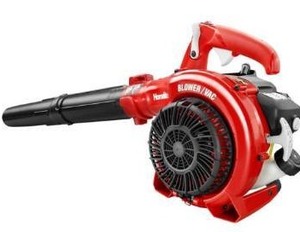 lot 1643 image: Homelite UT26HBV 150 MPH 400 CFM 26cc Gas Handheld Leaf Blower Vacuum - Retail $199.99