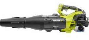 lot 1645 image: Ryobi RY25AXB 160 MPH 520 CFM 25cc Gas Jet Fan Leaf Blower - Retail $219.00