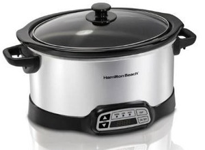 lot 2051 image: Hamilton Beach - 6qt Slow Cooker - Stainless Steel