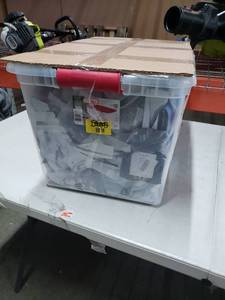 lot 2065 image: Box of Fun Huge assortment Of Face Masks. Gaiters. Cloth Pieces Etc.