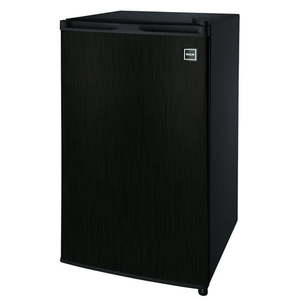 lot 5961 image: RCA 3.2 Cu Feet Mini Fridge RFR335 Black Stainless Steel