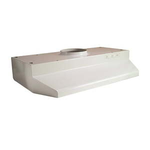 lot 6006 image: Broan 24-Inch Under-Cabinet Round Range Hood White