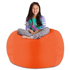 lot 7715 image: Kids Stuffed Animal Storage Bean Bag Chair Cover or Toy Organizer