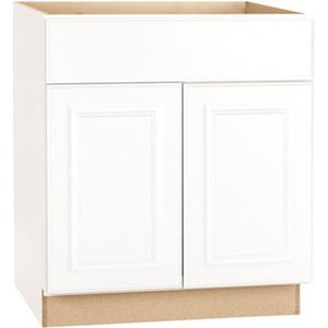 lot 7727 image: Interline 2478253 30 x 24 in. Hampton Bay Base Kitchen Cabinet White