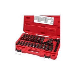 lot 7802 image: 1 Set Milwaukee 49-66-7009 Shockwave Impact 38 Dr SaeMetric Deep 6Pt Set 43Pc
