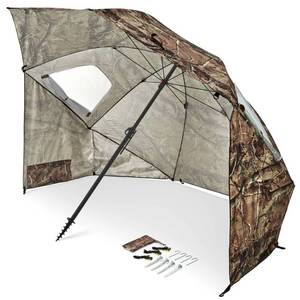 lot 3010 image: Sport-Brella Premiere XL UPF 50 Umbrella Shelter for Sun and Rain Protection (9-Foot Camo)