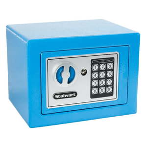 lot 3026 image: Stalwart Safe Portable Digital Electronic Security Safe Box (Blue)