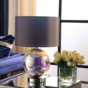 lot 6028 image: Artie ORG Irredescent Chrome Table Lamp