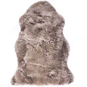 lot 6038 image: Silver Orchid Nansen Genuine Soft Australian Sheepskin Rug 2 X 3 Rose Quartz