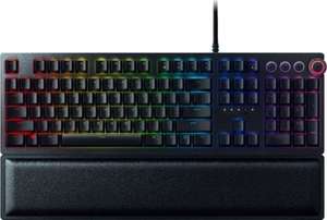 lot 7844 image: Razer - Huntsman Elite Full Size Wired Opto-Mechanical Clicky Switch Gaming Keyboard with RGB Chroma Backlighting - Black
