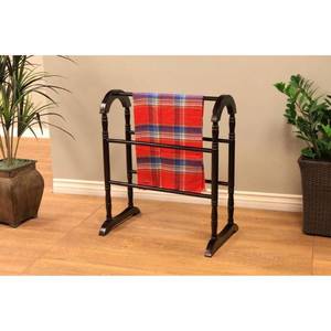 lot 10354 image: Generic Home Craft Quilt Rack, Espresso