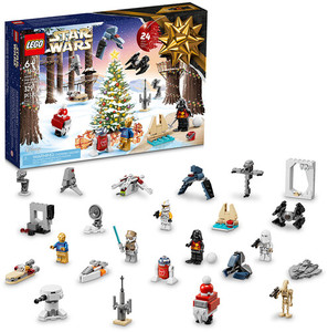 lot 10298 image: LEGO Star Wars Advent Calendar 75340 Fun Toy Toy Building Kit for Kids (329 Pieces)