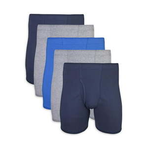 lot 10302 image: Gildan Men s Boxer Briefs Covered Waistband Boxer Briefs Sizes S-2XL 5-Pack