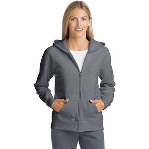 lot 10306 image: Hanes Womens EcoSmart Full-Zip Hoodie Sweatshirt, Slate Heather, Large (B01E9I6WXM)