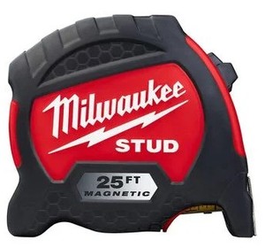 lot 7723 image: Milwaukee Stud 25ft Tape Measure