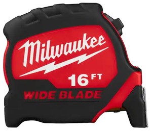 lot 7729 image: Milwaukee Wide Blade 16FT Tape Measure
