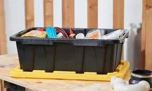 lot 7758 image: HDX Tough Tote 14 Gallon (missing lid)