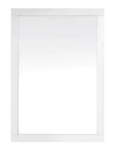 lot 7773 image: Home Decorators Collection Bellington MR Mirror White 30in x 40in