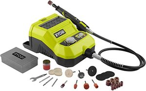 lot 7801 image: Ryobi One Plus 18 Volt Variable Speed Rotary Tool P460 (some pieces missing)