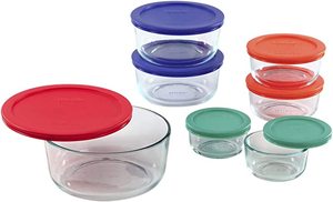 lot 1661 image: Pyrex Simply Store Meal Prep Glass Food Storage Containers 16-piece Set Bpa Free