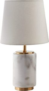 lot 2081 image: Rivet Mid Century Modern Marble Table Decor Lamp