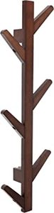 lot 3017 image: Bamboo Coffee Coat Rack - Wall Mount