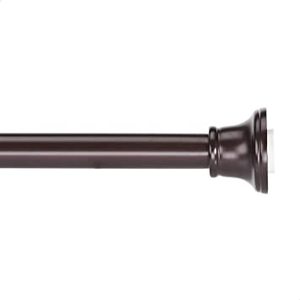 lot 6011 image: Amazon Basics Decorative Bell Tension Shower Curtain Rod