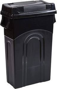 lot 7781 image: United Solutions Highboy Waste Container with Swing Lid