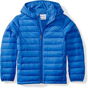 lot 10303 image: Amazon Essentials Puffy Blue Kids Coat, Size L(10)