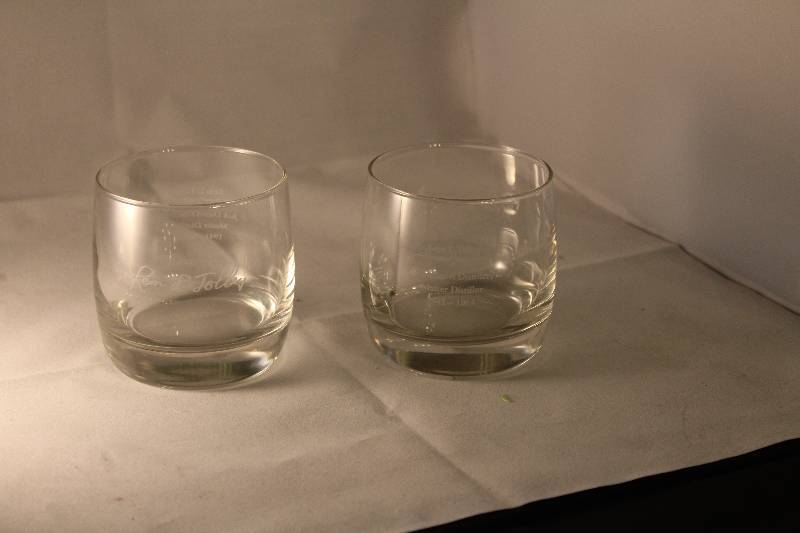 lot 1075 image: Lem L. Tolley Jack Daniels Distillery 1941-1964 Glasses