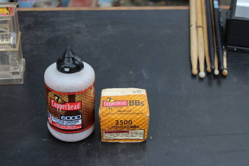 lot 1117 image: 2 partial Copperhead BBs