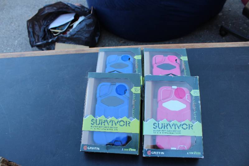 lot 1182 image: 5 iphone 55s Survivor Protective Case