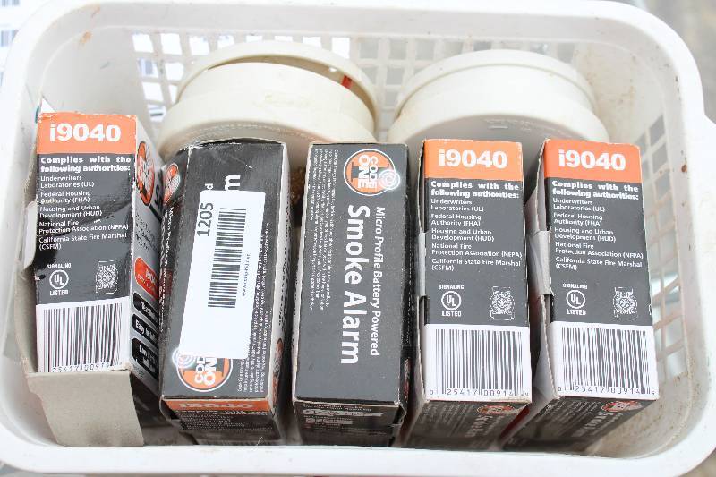 lot 1205 image: 7 Code One Smoke Detectors