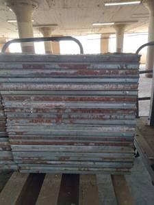 lot 50103 image: Set Of 44 2 X 2 Steel Metal Plates CART NOT INCLUDED