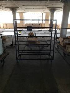 lot 71383 image: METAL RACKING ON WHEELS