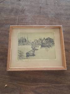 lot 71407 image: GOLD ETCHING BY LUONEL BARRYMORE