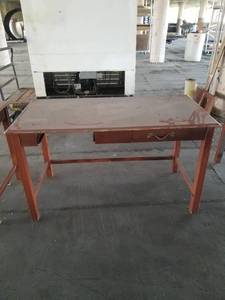 lot 71422 image: WRITING DESK WITH TWO DRAWINGS 52 X 26 ONE DRAWER MISSING