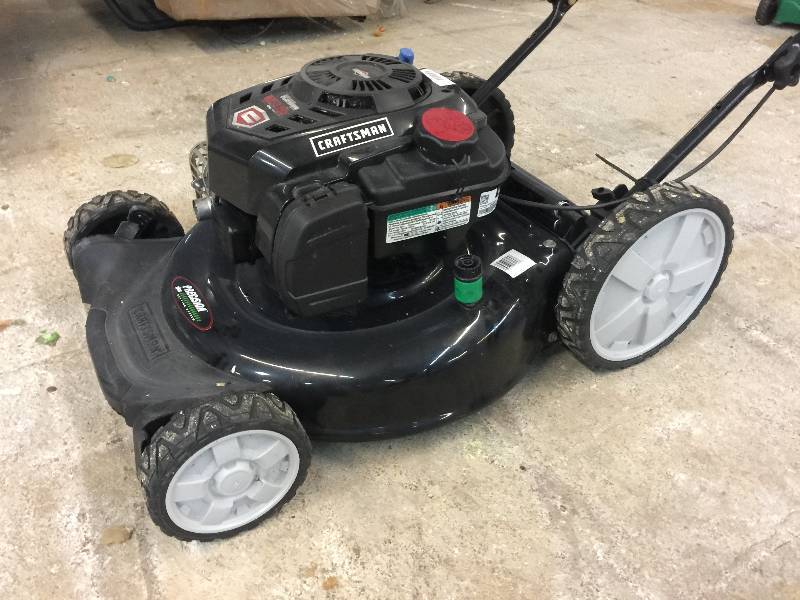 lot 7097 image: Craftsman 7.25 Engine Torque Just Check & Add Rear Bag Push Mower
