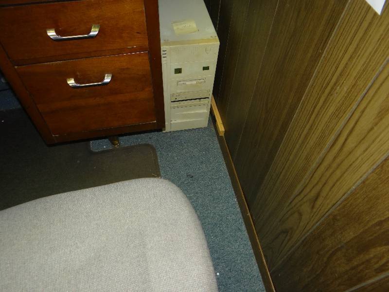 lot 1025 image: Desk, Adding Machine & Tower That Pictured Only.