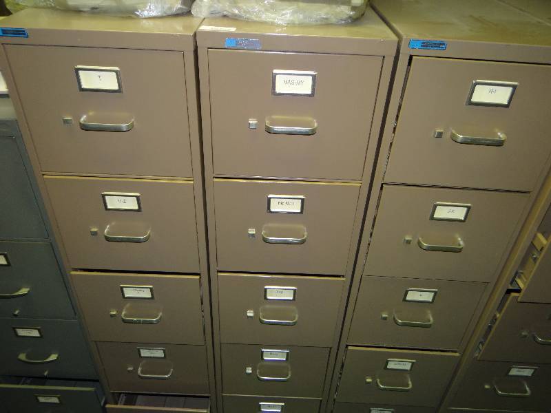 lot 1032 image: 2, 5 Drawer File Cabinets.