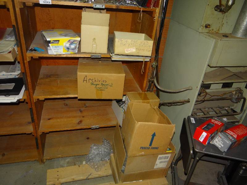 lot 1074 image: Large Shelve WContents.