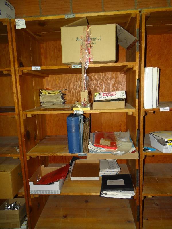 lot 1075 image: Large Shelve WContents.