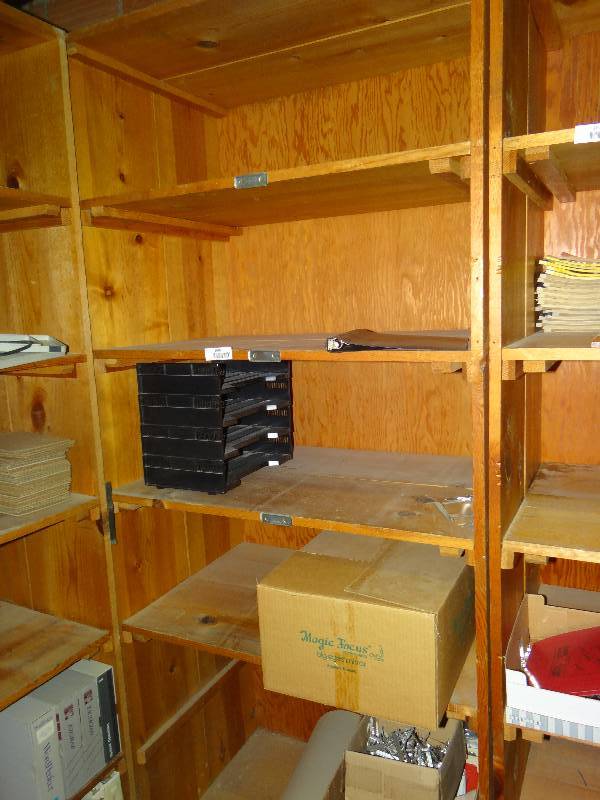 lot 1076 image: Large Shelve WContents.