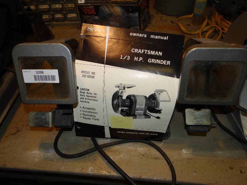 lot 1098 image: Craftsman 13 Horse Power Grinder.