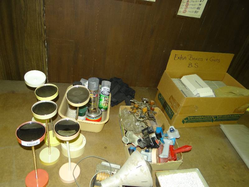 lot 1149 image: Lot Of Misc Spray Paint Mirrors Tape Rollers.
