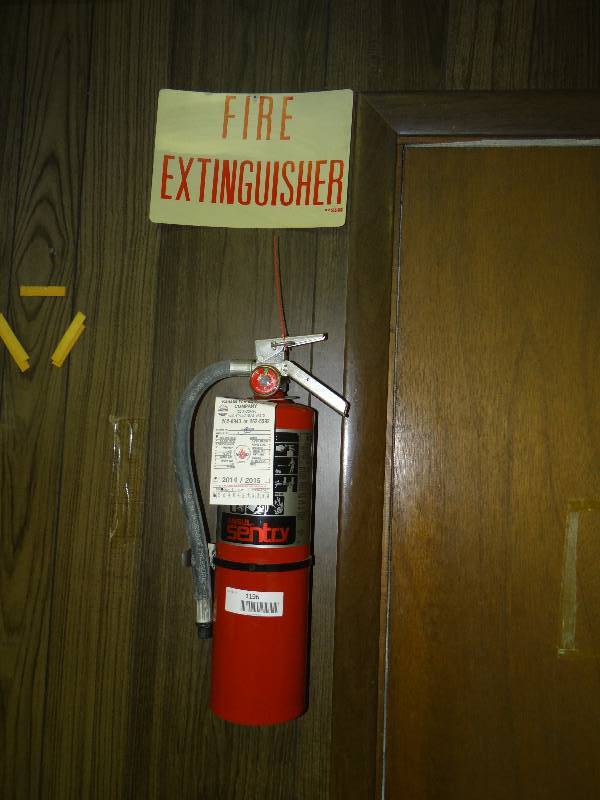 lot 1196 image: Fire Extinguisher & Sign.