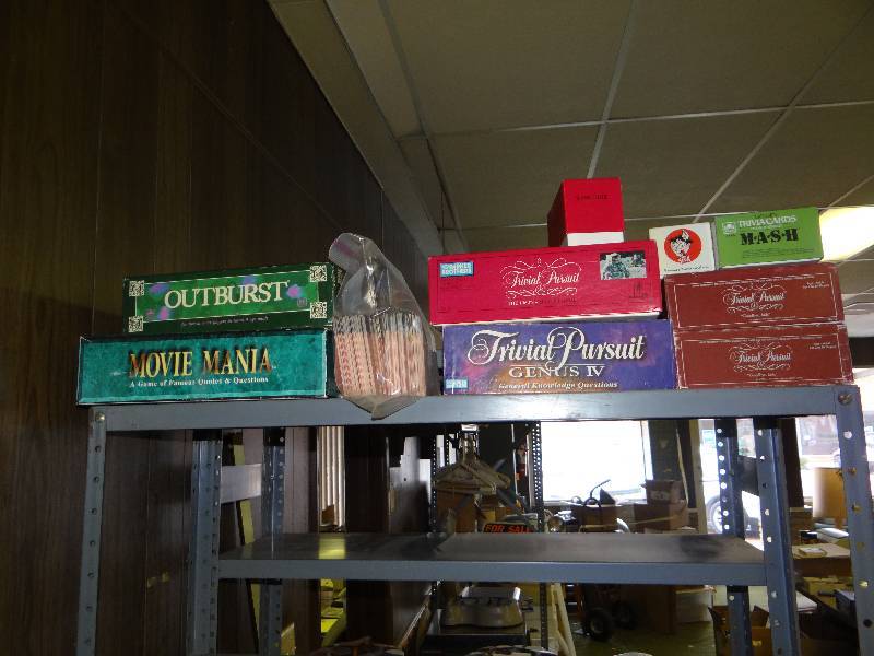 lot 1206 image: All The Board Games Up There.