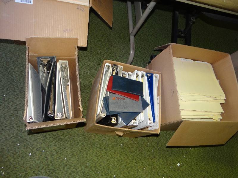 lot 1265 image: 5 Boxes Of Folders & Binders.
