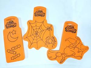 lot 15831 image: Lot of 3 Anitas Chunky Halloween Fabric Stamps