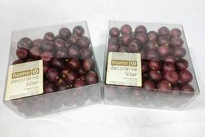 lot 15845 image: 2 NEW Boxes Target Home Decorative Filler Cranberrries Fake Fruit